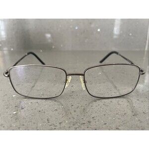 Saki Japan Eyeglasses Mod 313 Col. Gun Black Silver 56-17-145 FRAMES ONLY